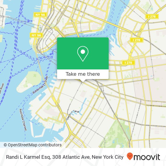 Mapa de Randi L Karmel Esq, 308 Atlantic Ave