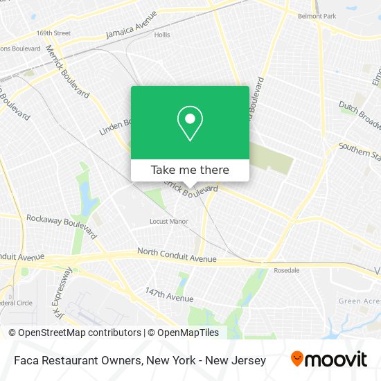 Mapa de Faca Restaurant Owners