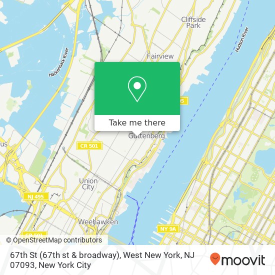 67th St (67th st & broadway), West New York, NJ 07093 map