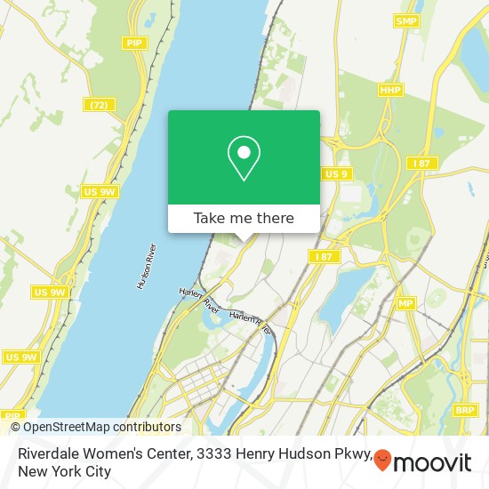 Mapa de Riverdale Women's Center, 3333 Henry Hudson Pkwy