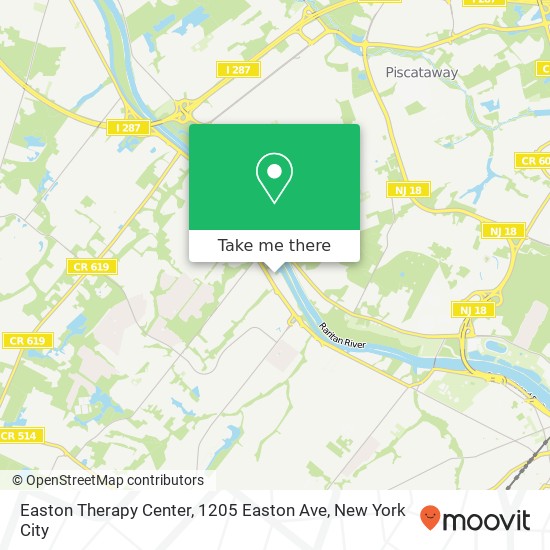 Easton Therapy Center, 1205 Easton Ave map