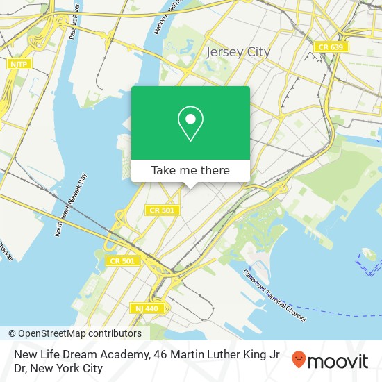 Mapa de New Life Dream Academy, 46 Martin Luther King Jr Dr