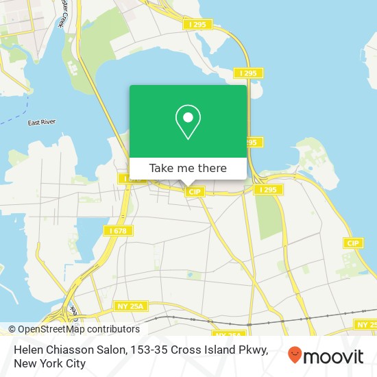 Mapa de Helen Chiasson Salon, 153-35 Cross Island Pkwy