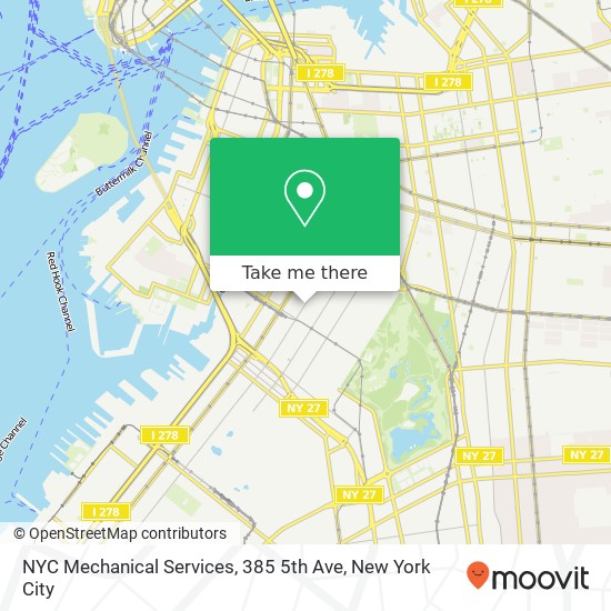 NYC Mechanical Services, 385 5th Ave map