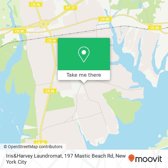 Mapa de Iris&Harvey Laundromat, 197 Mastic Beach Rd