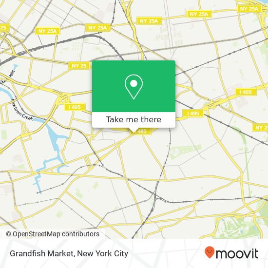 Mapa de Grandfish Market, 66-30 Grand Ave