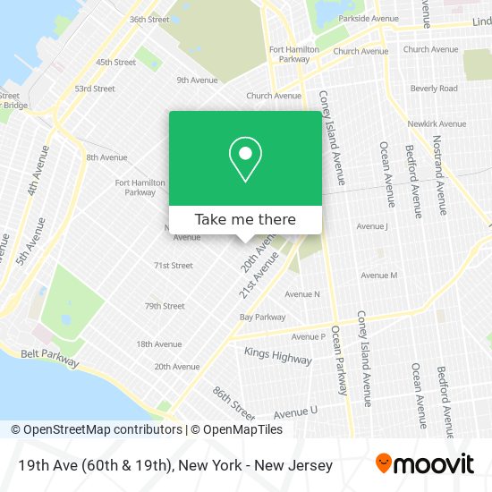 Mapa de 19th Ave (60th & 19th)