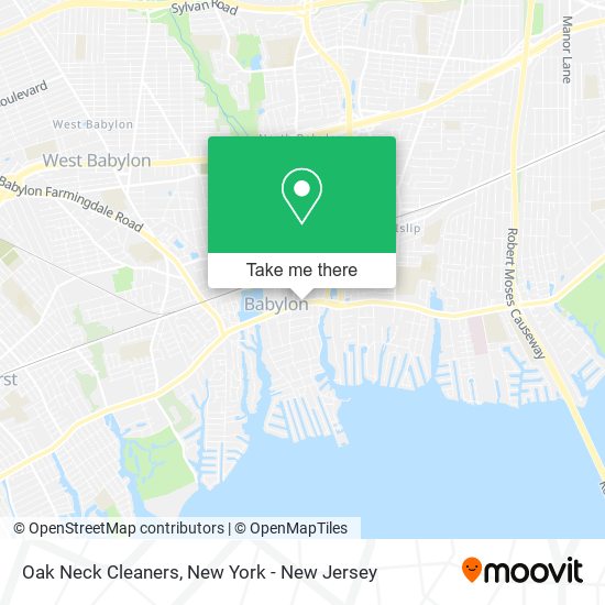 Oak Neck Cleaners map