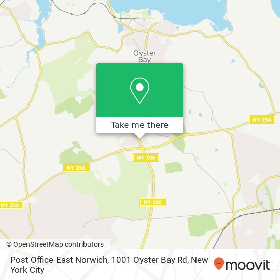 Mapa de Post Office-East Norwich, 1001 Oyster Bay Rd