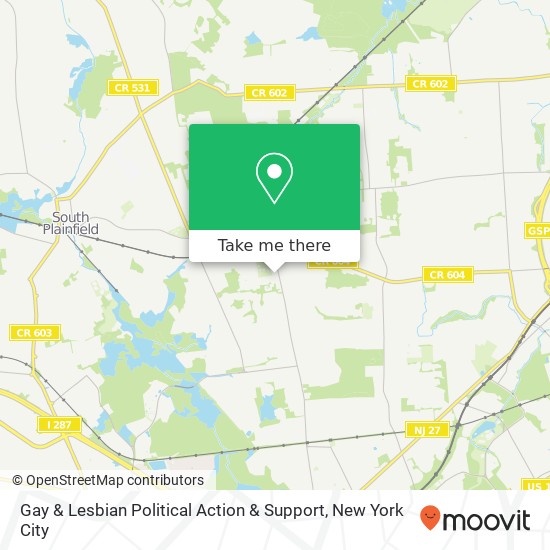 Mapa de Gay & Lesbian Political Action & Support, 473 Plainfield Rd