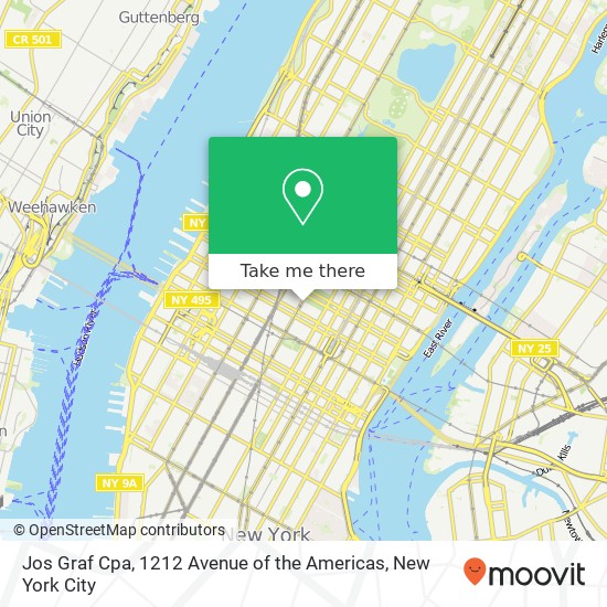 Jos Graf Cpa, 1212 Avenue of the Americas map