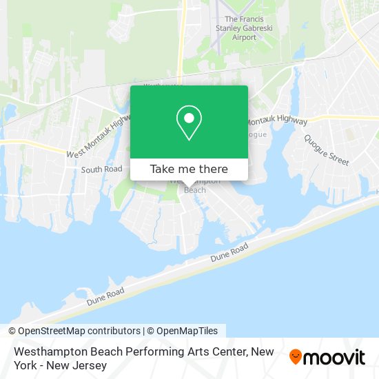 Westhampton Beach Performing Arts Center map