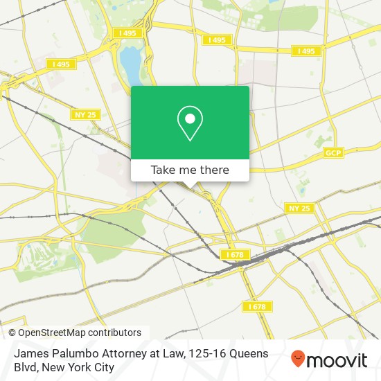 James Palumbo Attorney at Law, 125-16 Queens Blvd map