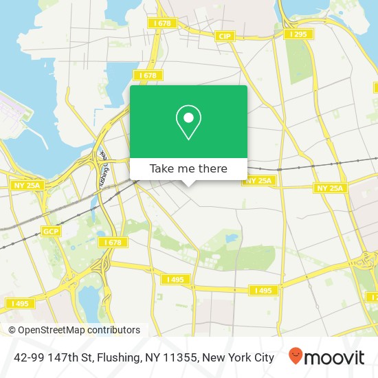Mapa de 42-99 147th St, Flushing, NY 11355