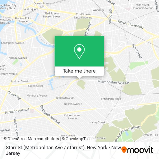 Starr St (Metropolitan Ave / starr st) map