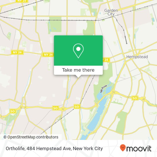 Ortholife, 484 Hempstead Ave map