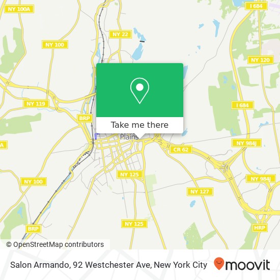 Mapa de Salon Armando, 92 Westchester Ave