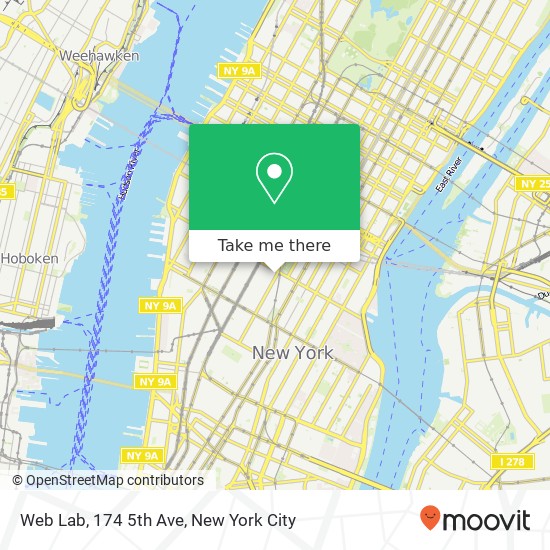 Mapa de Web Lab, 174 5th Ave