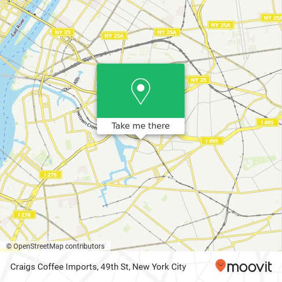 Craigs Coffee Imports, 49th St map