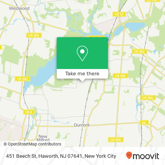 451 Beech St, Haworth, NJ 07641 map