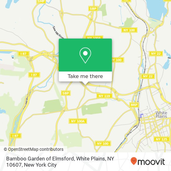 Mapa de Bamboo Garden of Elmsford, White Plains, NY 10607