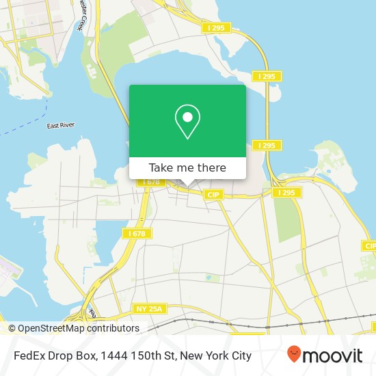 FedEx Drop Box, 1444 150th St map