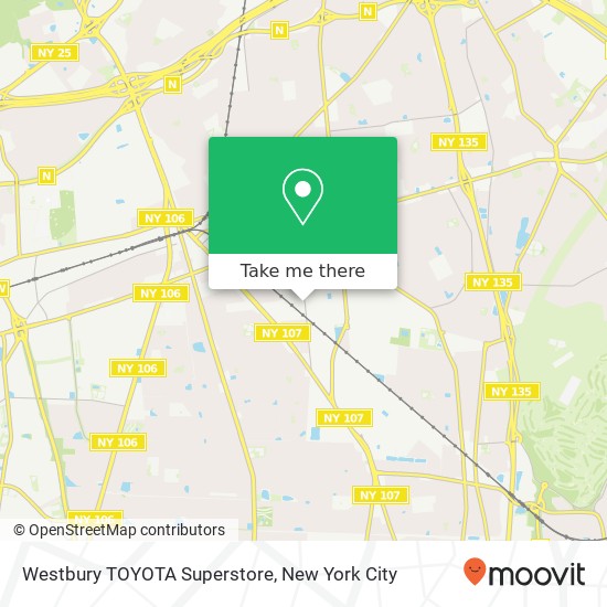 Westbury TOYOTA Superstore map