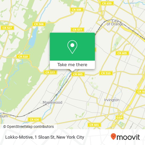 Mapa de Lokko-Motive, 1 Sloan St
