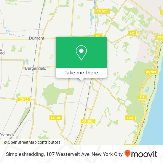 Simpleshredding, 107 Westervelt Ave map