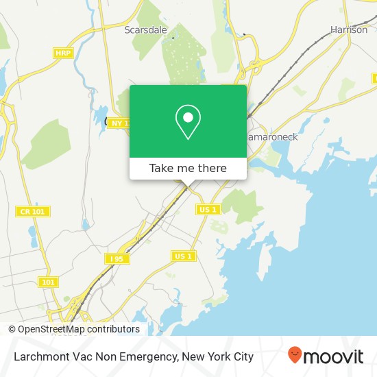 Mapa de Larchmont Vac Non Emergency