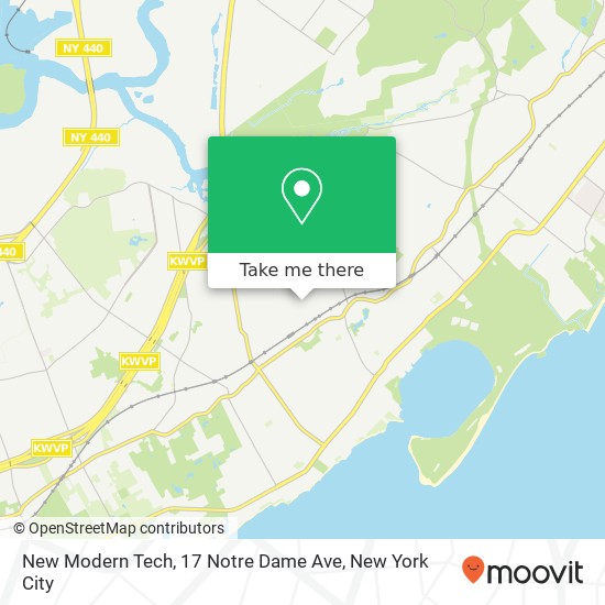 Mapa de New Modern Tech, 17 Notre Dame Ave