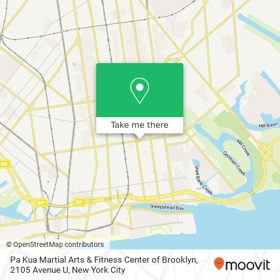 Pa Kua Martial Arts & Fitness Center of Brooklyn, 2105 Avenue U map