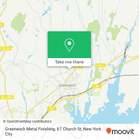 Mapa de Greenwich Metal Finishing, 67 Church St
