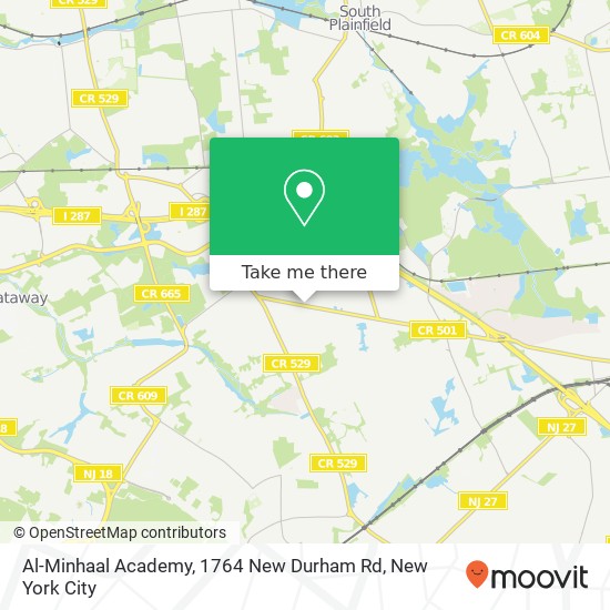 Mapa de Al-Minhaal Academy, 1764 New Durham Rd