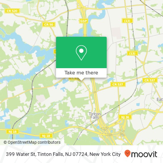 399 Water St, Tinton Falls, NJ 07724 map