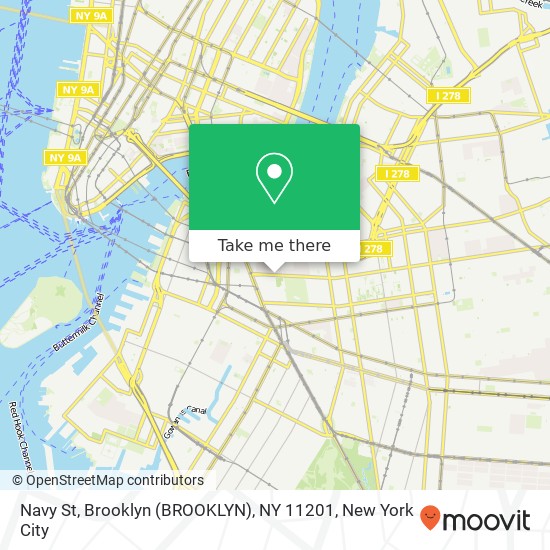 Mapa de Navy St, Brooklyn (BROOKLYN), NY 11201