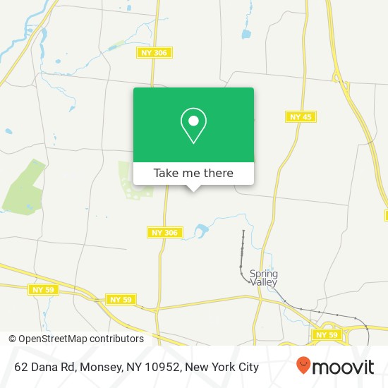 62 Dana Rd, Monsey, NY 10952 map