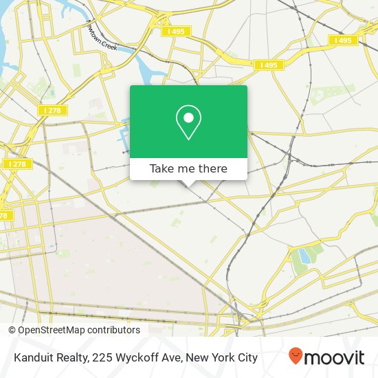 Kanduit Realty, 225 Wyckoff Ave map