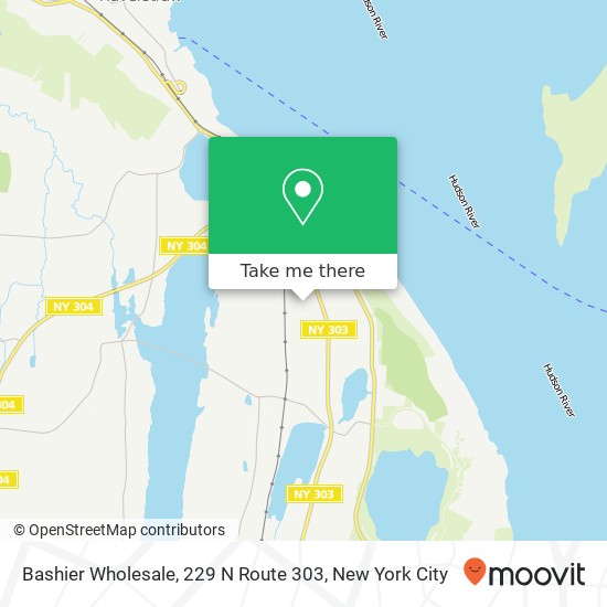Mapa de Bashier Wholesale, 229 N Route 303