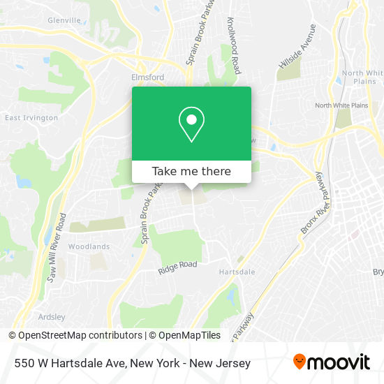 550 W Hartsdale Ave map