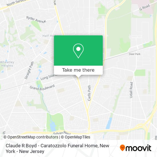 Claude R Boyd - Caratozzolo Funeral Home map