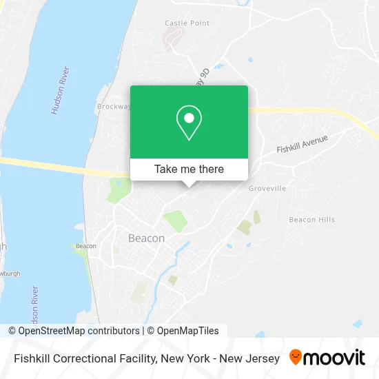 Fishkill Correctional Facility map