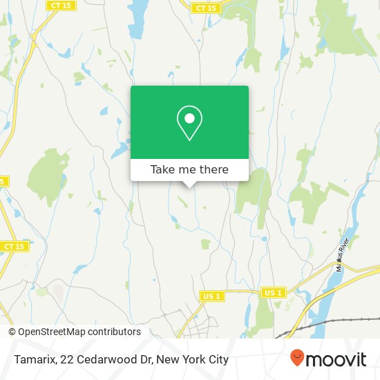 Mapa de Tamarix, 22 Cedarwood Dr