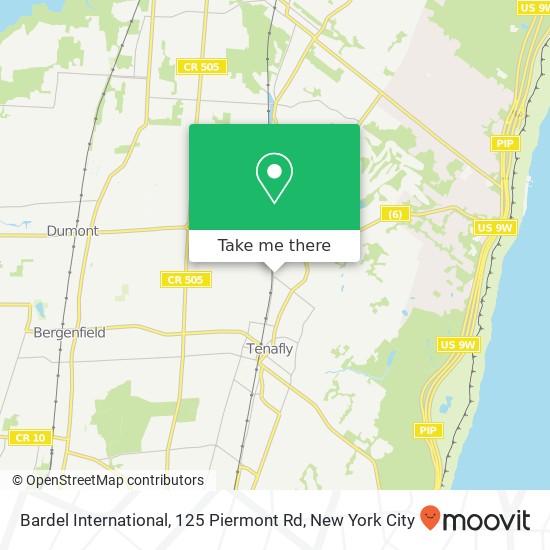 Mapa de Bardel International, 125 Piermont Rd