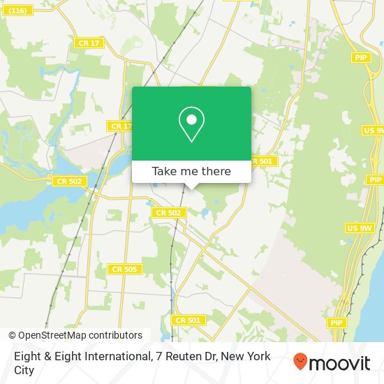 Mapa de Eight & Eight International, 7 Reuten Dr