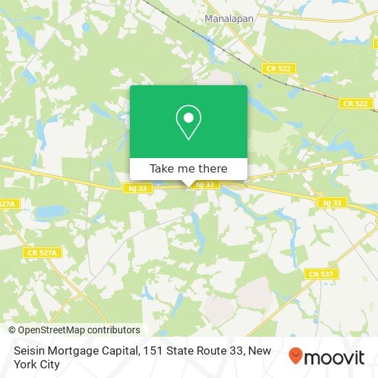 Seisin Mortgage Capital, 151 State Route 33 map