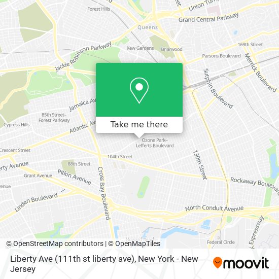 Mapa de Liberty Ave (111th st liberty ave)