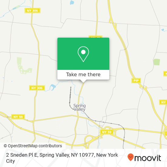 Mapa de 2 Sneden Pl E, Spring Valley, NY 10977