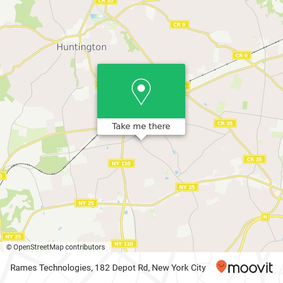 Mapa de Rames Technologies, 182 Depot Rd