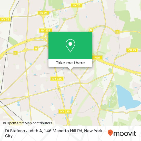 Mapa de Di Stefano Judith A, 146 Manetto Hill Rd